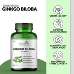 Simply Herbal Ginkgo Biloba Capsule with Brahmi - 90 Vegetarian Capsules