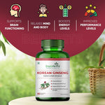 Simply Herbal Korean Ginseng Vegetarian Capsules