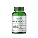 Simply Herbal Milk Thistle Capsule Liver Detox Supplement - Enriched With Powerful Antioxidants Promotes Healthy Liver Function for Men & Women- 60 Capsules