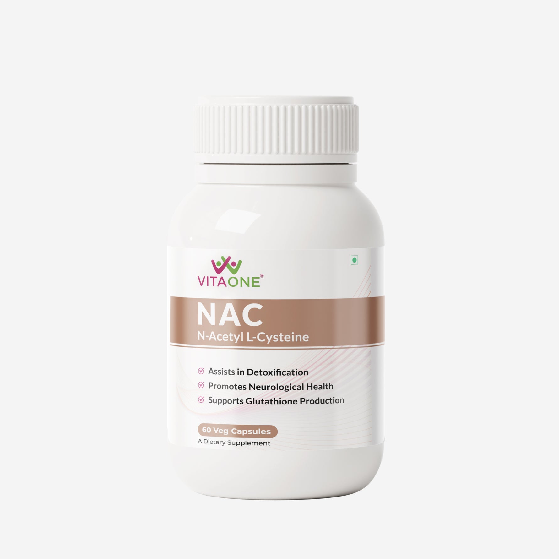 Vitaone N-Acetyl Cysteine (NAC) Capsules 600mg (60s) | Antioxidant Support, Detoxification & Respiratory Health