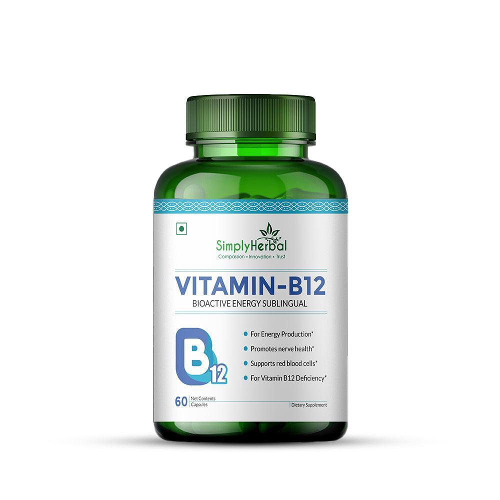 Simply Herbal Vitamin B12 Capsule - 100 Capsules