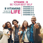 Simply Herbal Vitamin B Complex Capsules with RDA for B12 Supplement for Hair Growth Metabolism & Support Healthy Brain Function (120 Capsules)