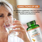 Simply Herbal Vitamin E Capsule for Glowing Skin and Strong Hair | 100% Natural Vitamin E - 60 Capsules