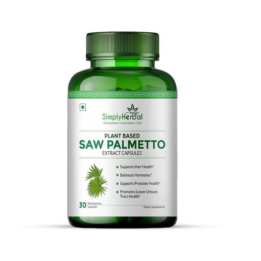 Simply Herbal Saw Palmetto Capsule - 30 Veg Capsules