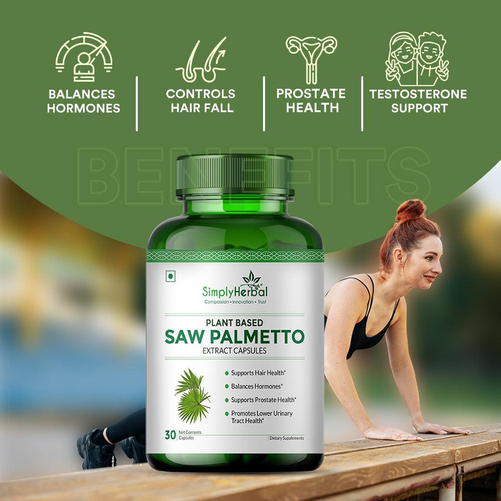 Simply Herbal Saw Palmetto Capsule - 30 Veg Capsules