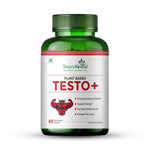 Simply Herbal Testo+ Supplement for Men With Kaunch Beej & Ashwagandha, Testo Booster Supplement, Boost Muscles Growth & Energy, Increase Athletic Performance, Natural Herbs (60 Veg Capsules)