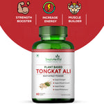 Simply Herbal Tongkat Ali Capsules root extract powder 1000mg | Enhanced testosterone level, Stamina and Stress tolerance 60 Veg Capsules