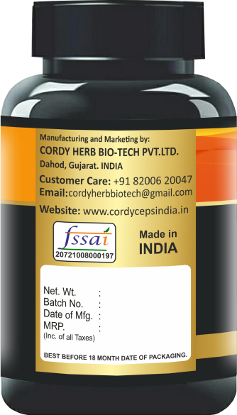 Cordy Herb Cordy Curcumin Veg Capsule - 60 Capsules