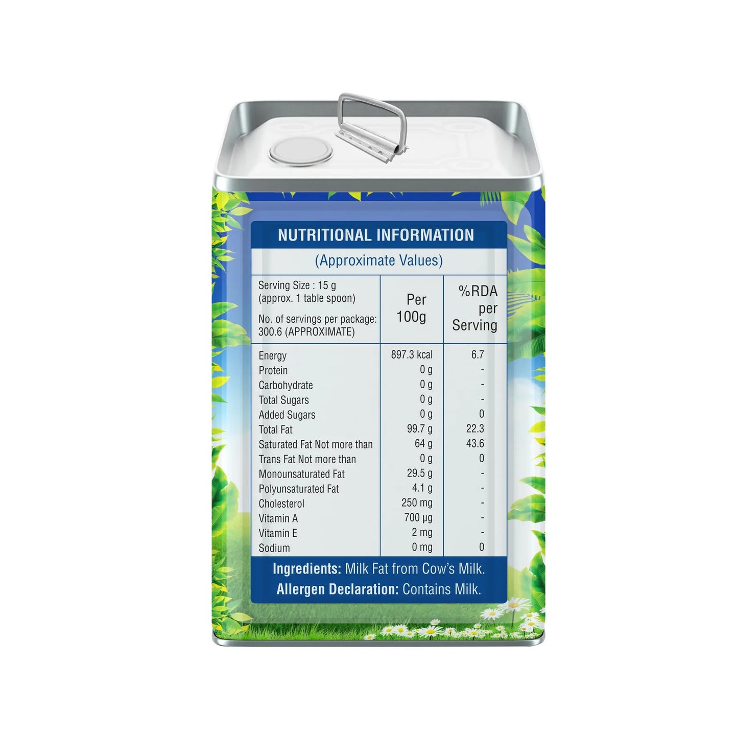 Sri Sri Tattva Cow's Pure Ghee (Tin Pack)