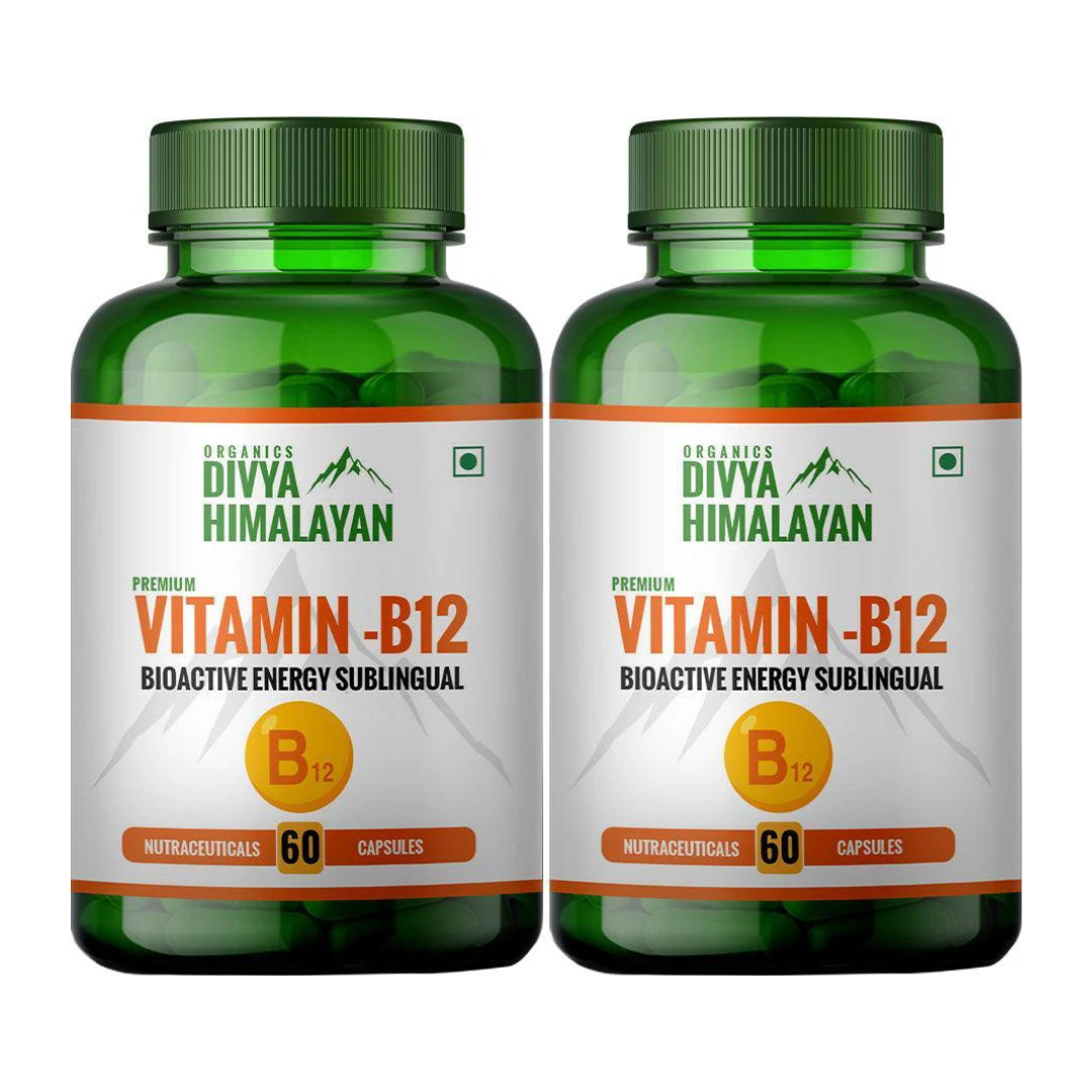Divya Himalayan Vitamin B12 Capsule - 60 Capsules (Pack of 2)