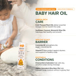 Carepure Scalp Nourishing Cold-Pressed Baby Hair Oil | 100% Natural Botanical Scalp & Hair Care for Infants & Toddlers