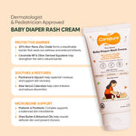 Carepure Plant-Based Soothing Baby Diaper Rash Cream | Fast-Acting Protective Barrier for Sensitive Infant Skin