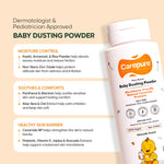 Carepure Plant-Based Soothing Baby Dusting Powder | 100% Talc-Free, Cornstarch & Arrowroot Moisture-Absorbing Powder