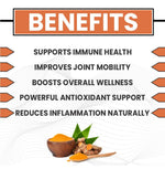 Raskam Curcumin - 100 Capsules- 95% Curcuminoids - Higher Absorption- Antioxidant & Anti-inflammatory Supplement - For Skin, Joint Support, Boosts Immune System