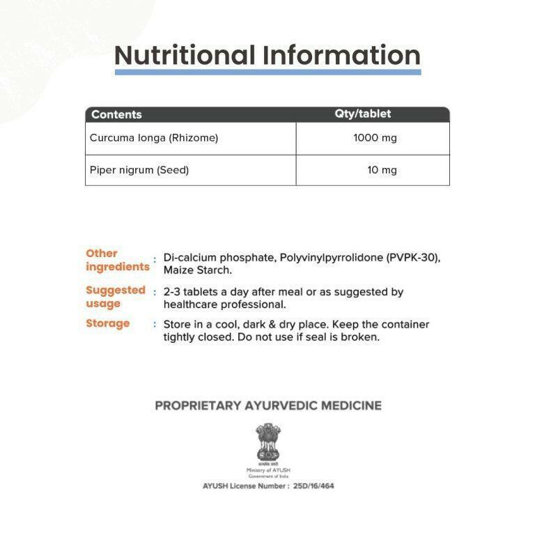MediZen Curcumin Capsule with Piperine Tablets - 60 Tablets