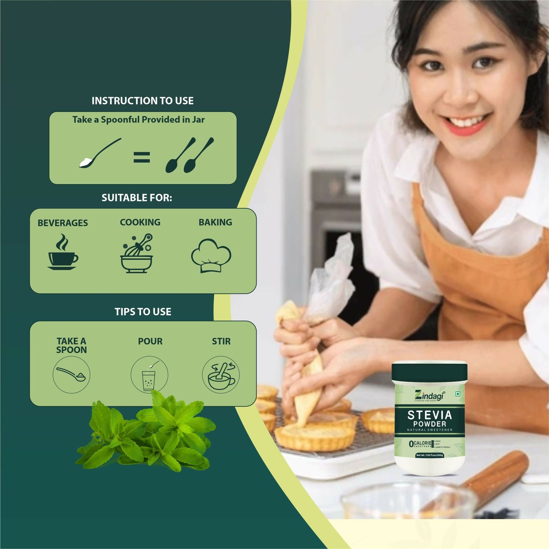 STEVIA 200G POWDER 6