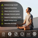 HealthVeda Lung Detox with Vitamin C & Grapeseed Extract Capsule