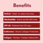 Dermistry Retinol Spf 30 Collagen Boost Aging Wrinkle Lines Day, Anti Ageing Moisturizer Night Cream