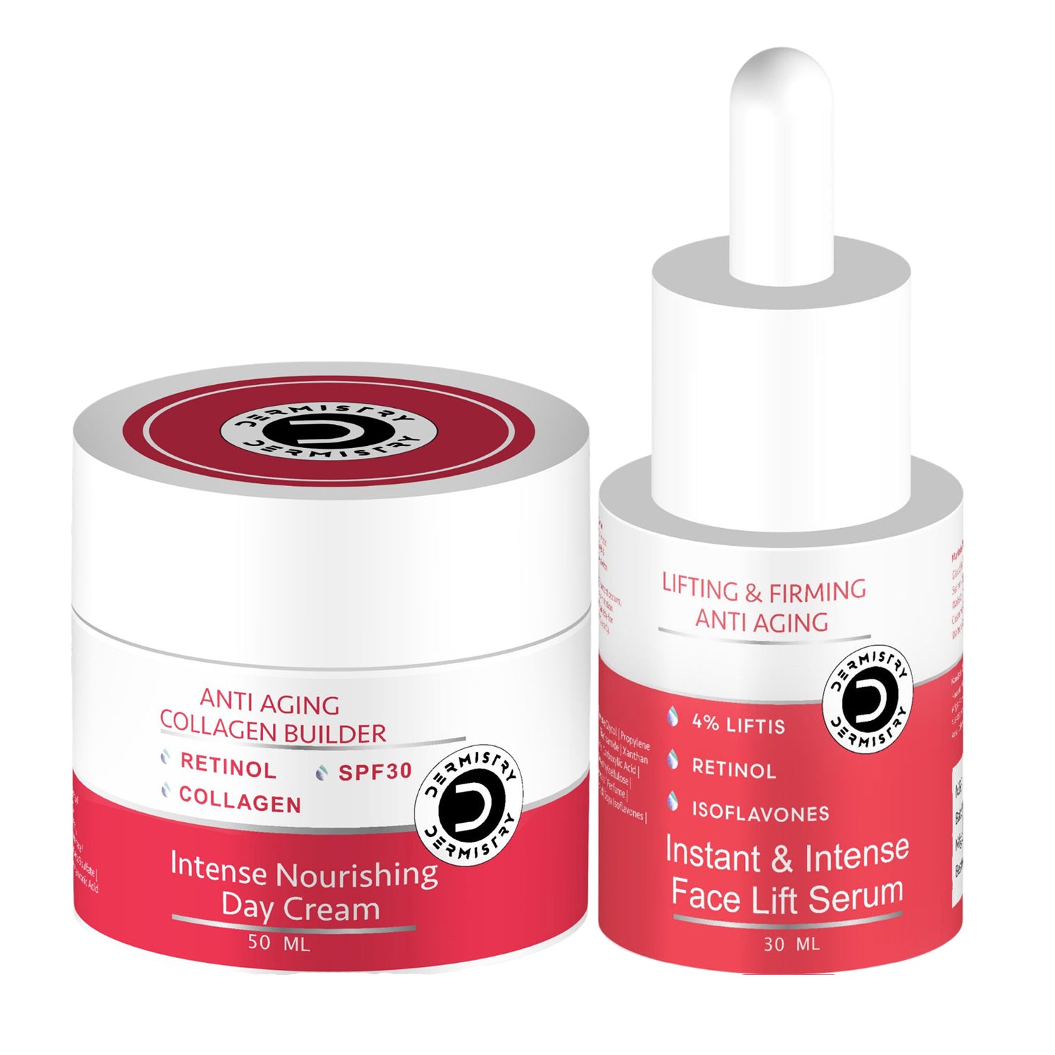 Dermistry Retinol Spf 30 Anti Aging Day Cream & Instant Skin Tightening Firming Ageing Face Serum
