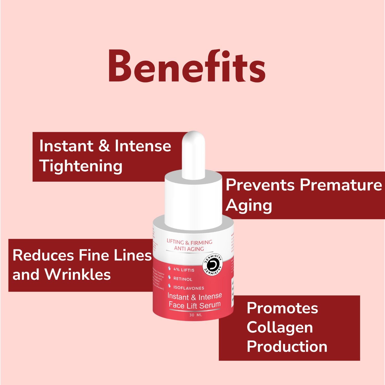 Dermistry Retinol Spf 30 Anti Aging Day Cream & Instant Skin Tightening Firming Ageing Face Serum