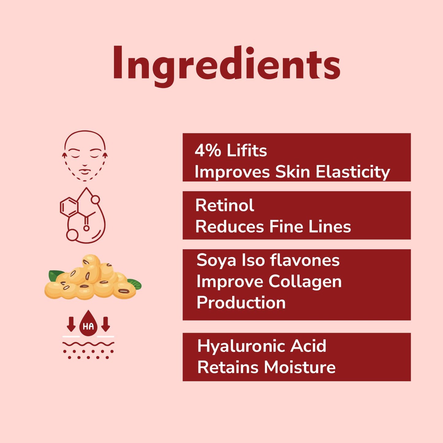 Dermistry Anti Aging Retinol Night Cream Instant Skin Firming Tightening Anti Ageing Face Pack Mask