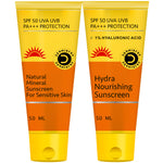 Dermistry 1% Hyaluronic Acid & Natural Mineral Based SPF 50 for Dry Oily & Sensitive Skin Sunscreen