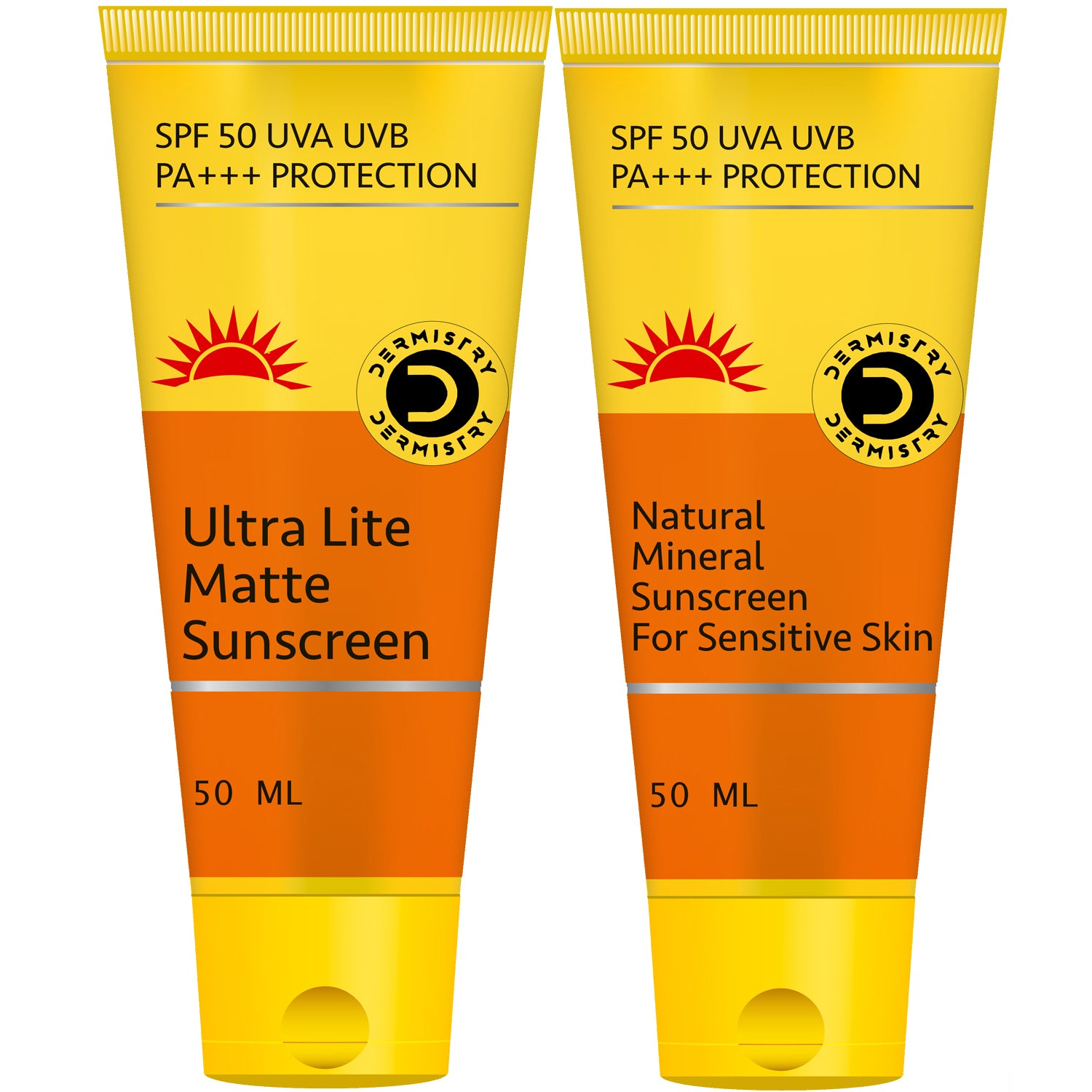 Dermistry Ultra Lite Matte Finish & Water-Based SPF 50 Sunscreen for Children Sensitive & Oily Skin