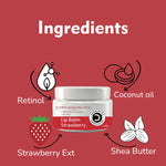 Dermistry Plumping SPF10 Glossy Lip Balm Strawberry & Dry Dark Lips Lightening Coffee Sugar Scrub