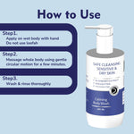 Dermistry Sensitive Dry Skin Gentle Mild Creamy Soap Free Body Wash & Shea Butter Moisturizer Lotion