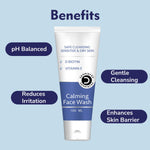 Dermistry Sensitive Dry Skin Moisturizing Body Lotion & Sulphate Soap Free Gentle Cleanser Face Wash