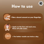 Dermistry Kojic Acid Face Wash & Mask Pack DTan Dark Spots Removal Skin Lightening Whitening Bright