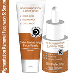 Dermistry Kojic Acid Dark Spots Corrector Face Serum & Wash De DTan Dead Skin Pigmentation Removal