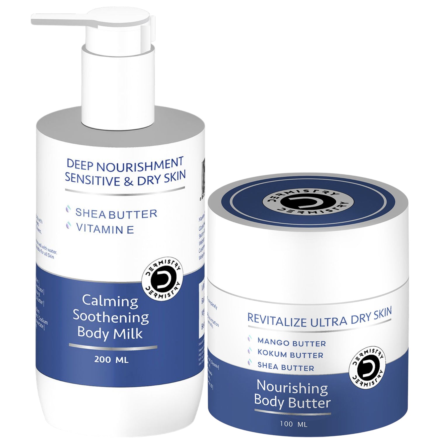 Dermistry Body Butter for Dry & Very Dry Sensitive Skin & Hydrating Moisturizing Shea Butter Lotion