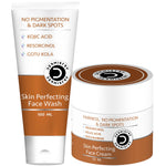 Dermistry Kojic Acid Fairness Face Cream & Wash Tan Pigmentation Removal Skin Whitening Brightening