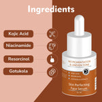 Dermistry 2% Kojic Acid Dark Spot Corrector Skin Whitening Face Serum Instant Tan Removal Pack Mask