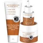 DERMISTRY Kojic Acid Fairness Pigmentation Spots D De Tan Removal Skin Lightening Bright Facial Kit