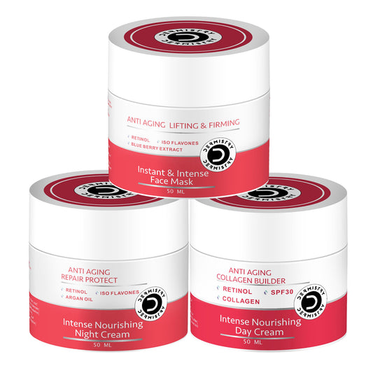 DERMISTRY Instant Skin Firming Tightening Anti Aging Facial Kit Ageing Wrinkles Fine Lines Repair