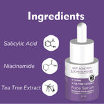 DERMISTRY Salicylic Acid Face Wash + Serum + Oil Free Moisturizer Oily Acne Prone Skin Facial Kit