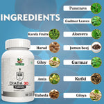 Divyashri Wellness DIABA 30 — Ayurvedic Herbal Tablets for Natural Blood Sugar Management & Diabetic Care (60 Tablets) | With FREE Acupresser Clip
