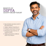 Vedistry Dipya Acidity Relief Tablets 60s - Ayurvedic Antacid for Reflux & Gas - 30 day pack