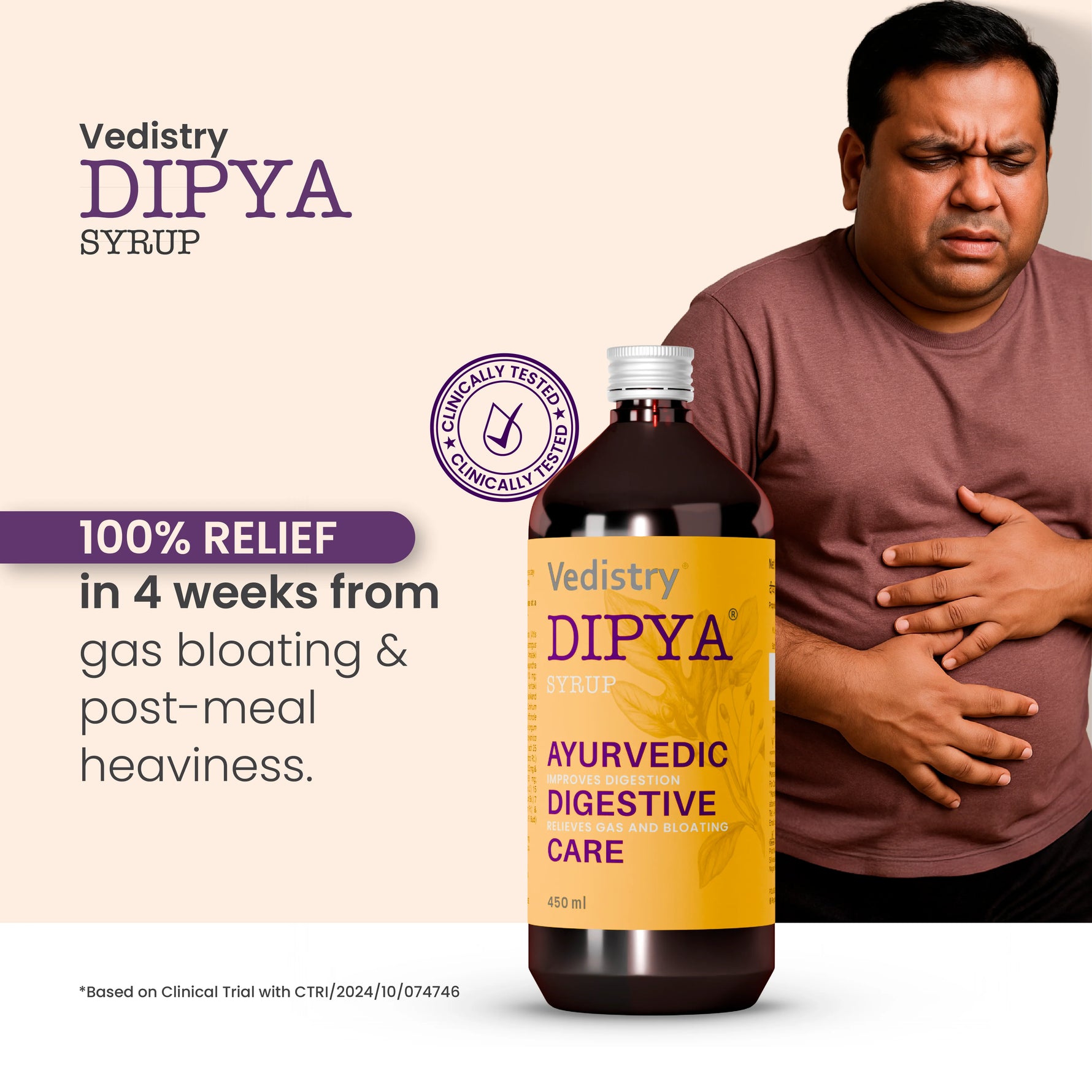 Vedistry Dipya Ayurvedic Digestive Care Syrup - 450ml
