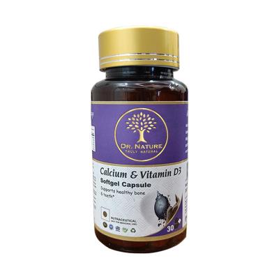 Dr. Nature Clacium & Vitamin D3 Softgel Capsule - 1000mg - 30 Capsules