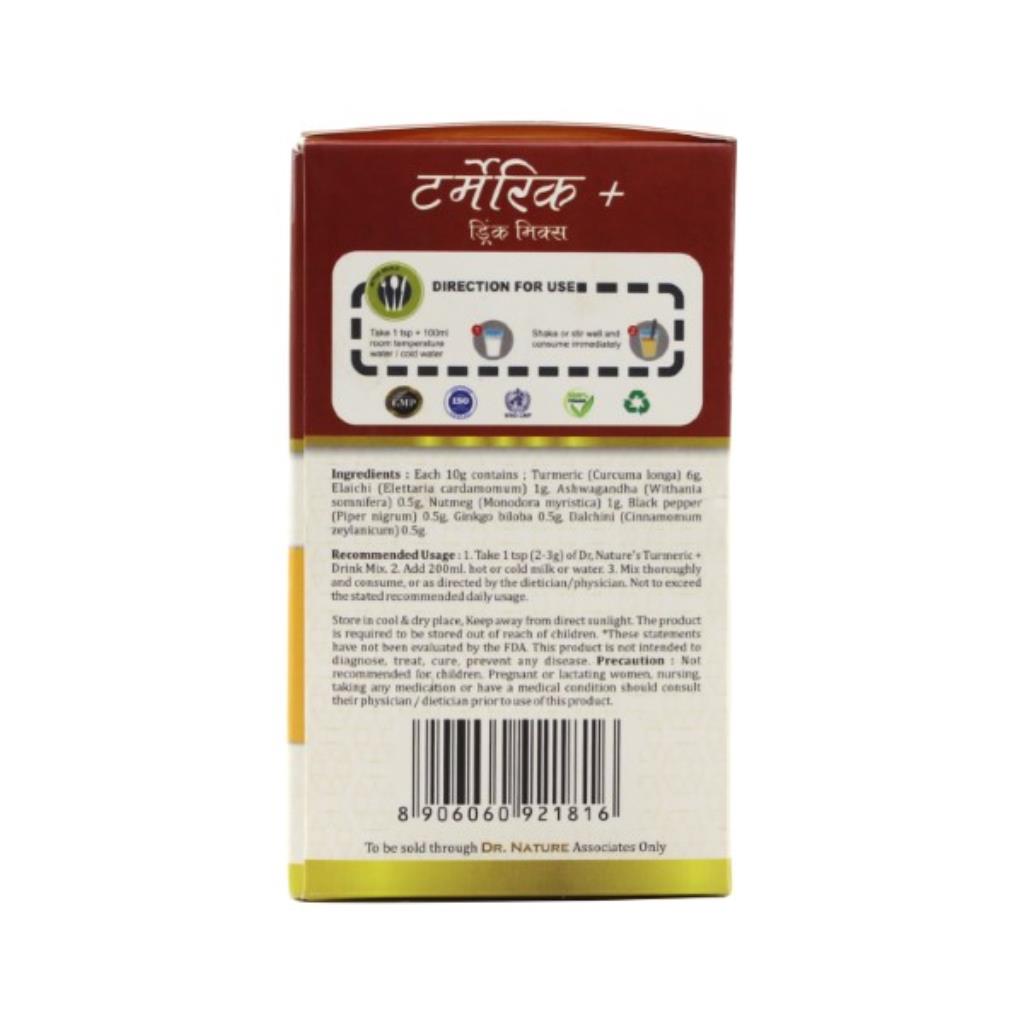 Dr. Nature Turmeric+ Drink Mix - 100gm
