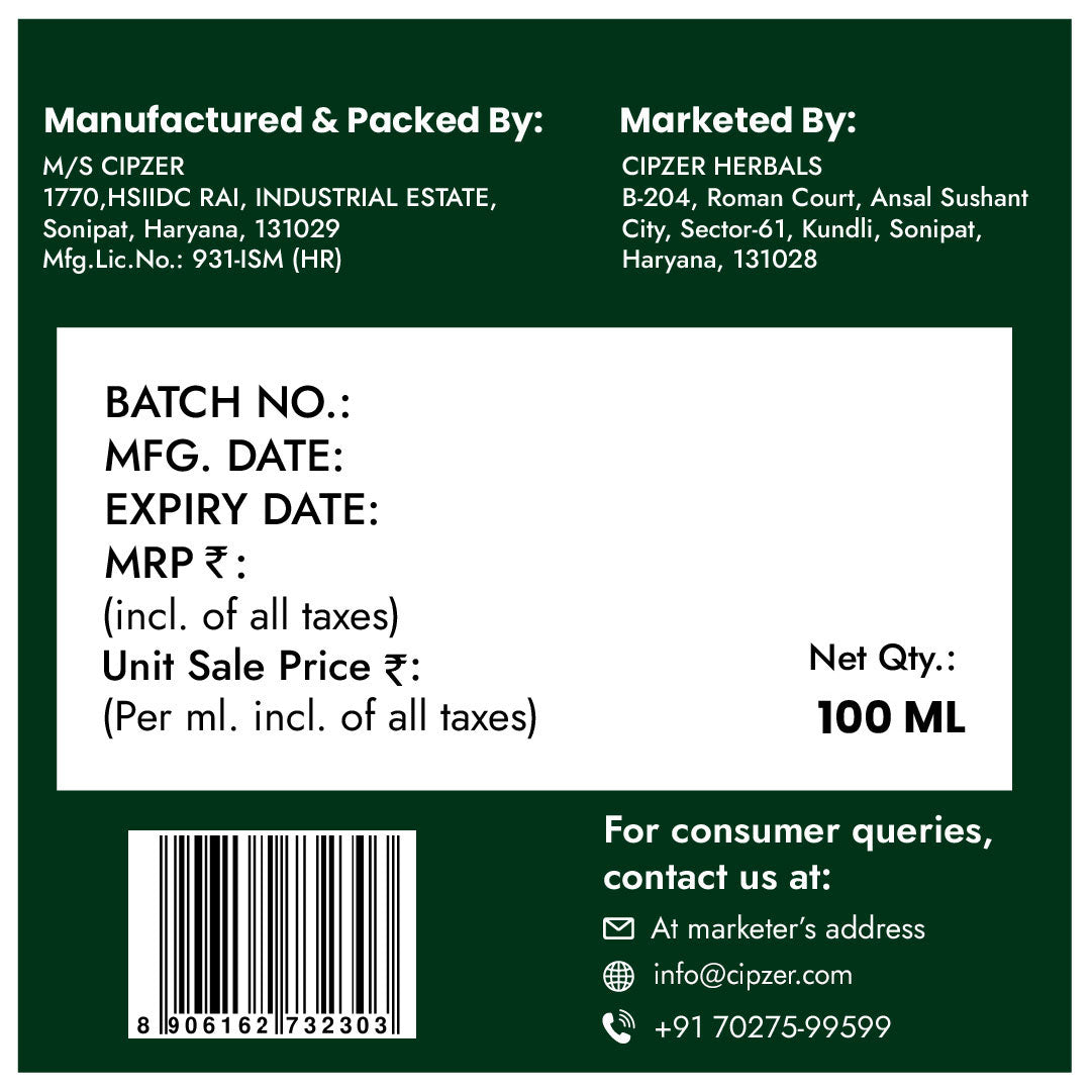 Cipzer Dr. Gyne Syrup - 100ml | Herbal Uterine Tonic for Women’s Health, Menstrual & Hormonal Balance