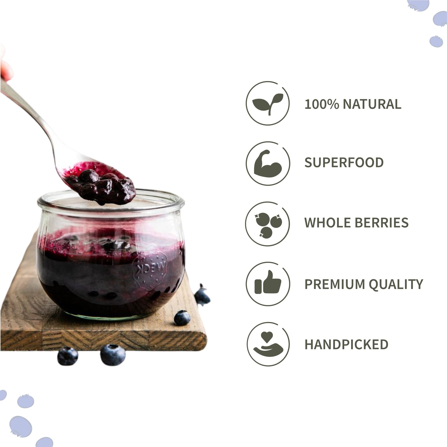 Ecotyl Dried Blueberries - 150gm