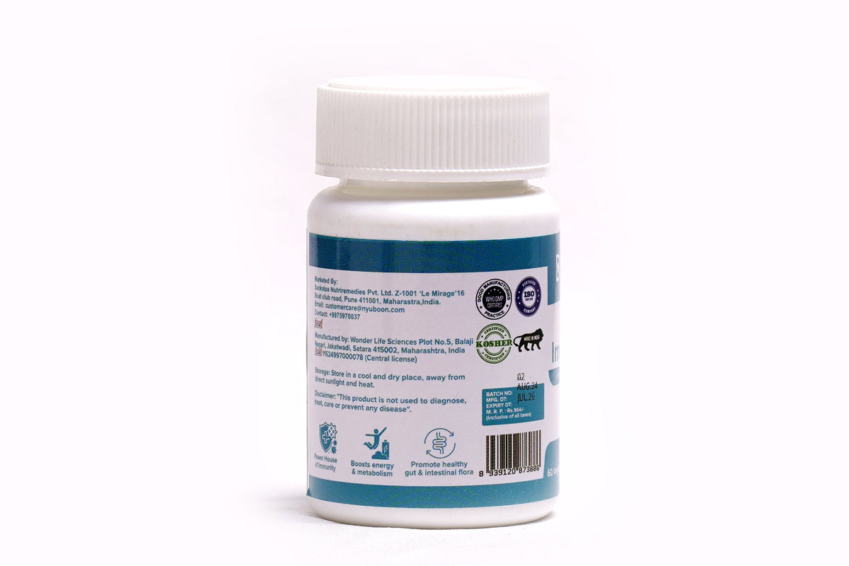 NyuBoon IMMUBOON Capsules – Herbal Immune Support Supplement for Daily Wellness – 60 Capsules
