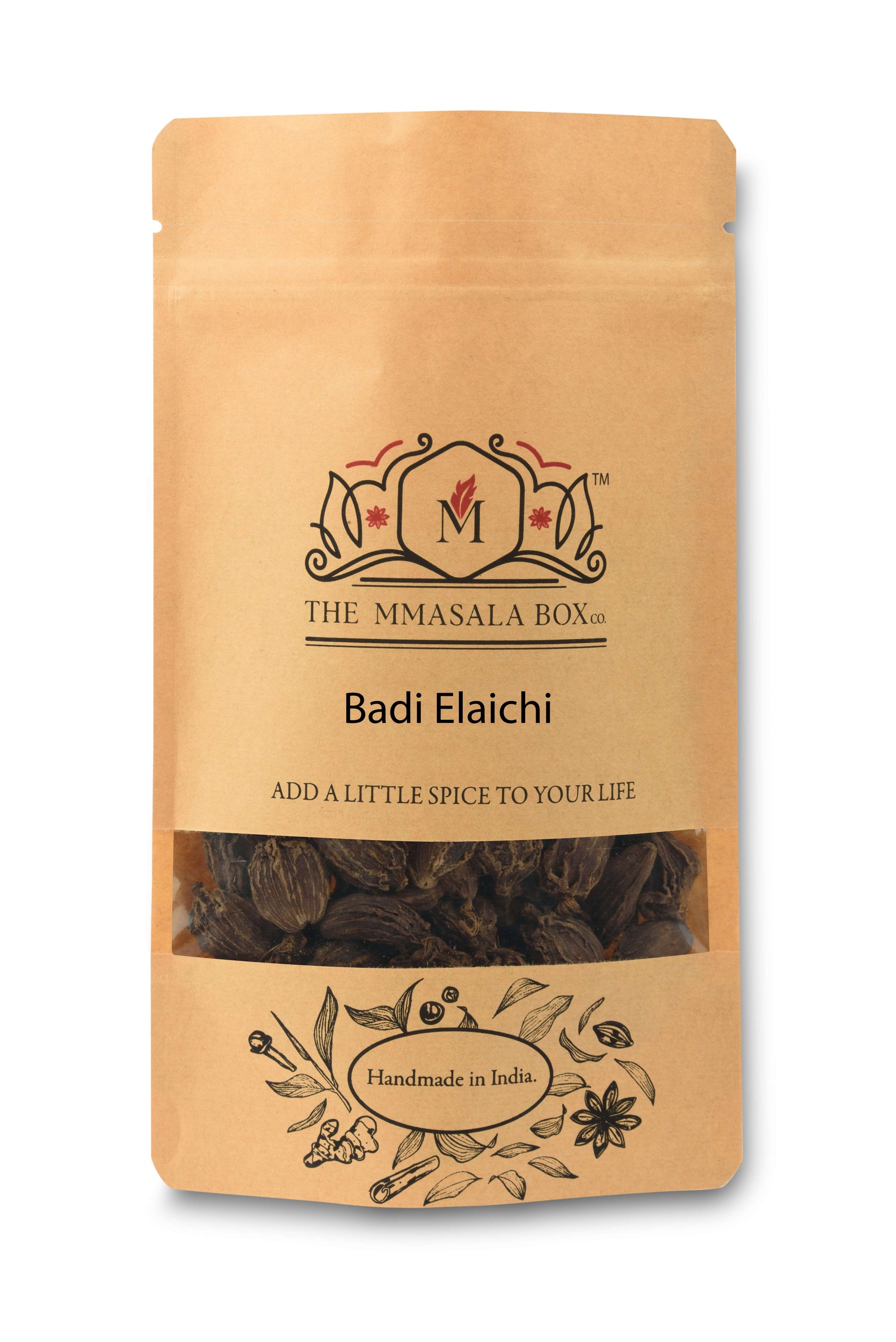 The MMasala Box Co Cardamom - Black Elaichi - 100gm