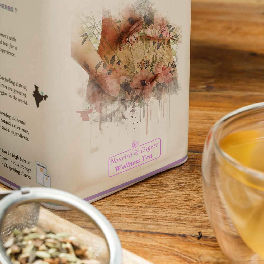 Danta Loose tea Nourish & Digest Wellness Tea - Tin Caddy