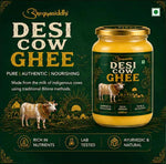 Arogyasiddhi Pure Desi Cow Ghee | Lab-Tested Daily Kitchen Essential | 1 L (1000 ml Glass/Plastic Jar)