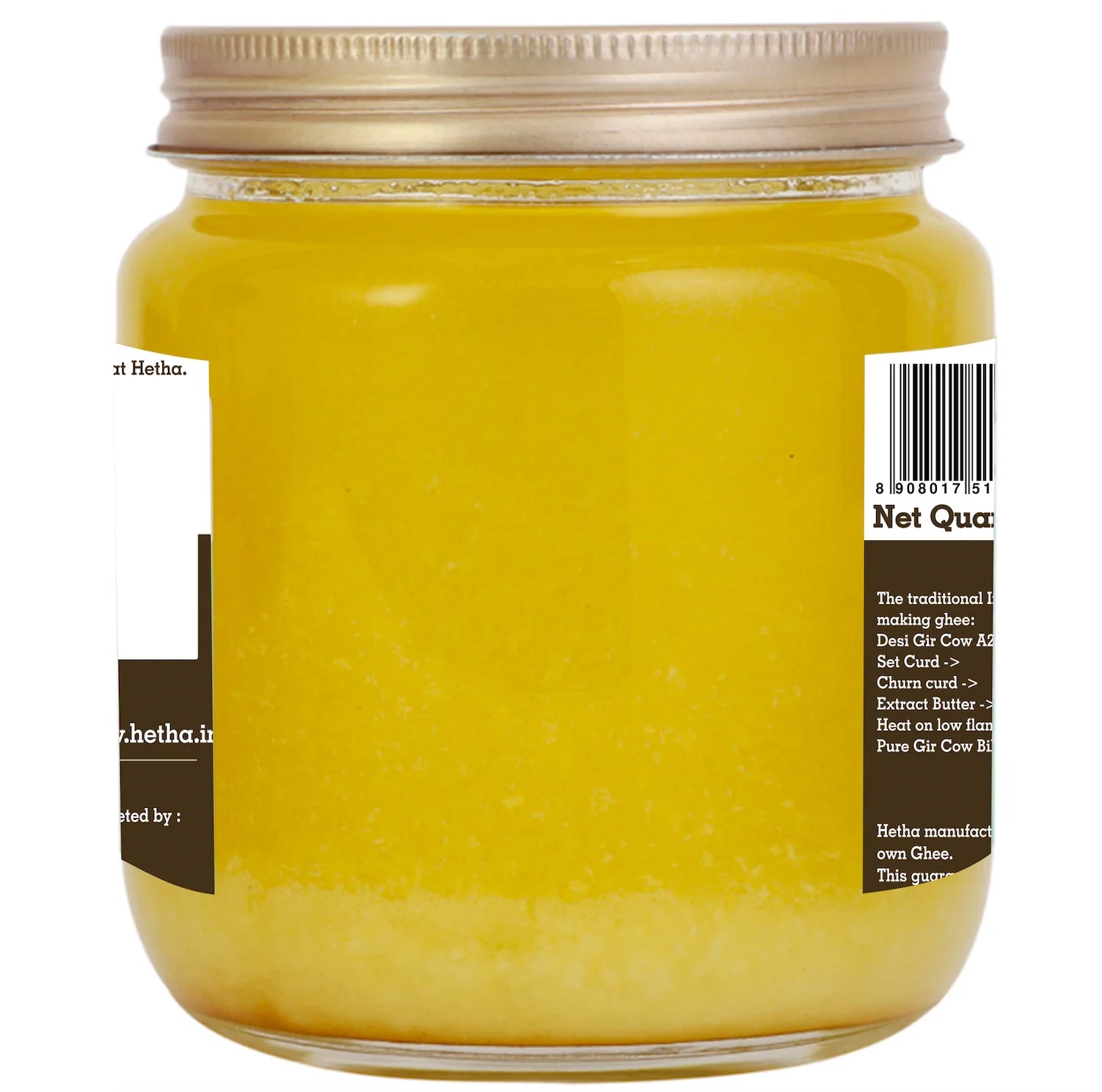 Hetha Gir Cow A2 cultured Bilona Ghee / A2 Ghee - 1000ml